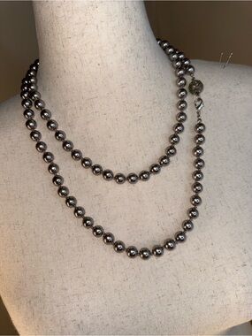 Classic Double Strand faux people Bead Necklace - Unbranded